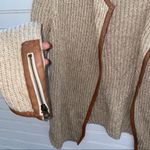Lucky Brand  leather trim cardigan sweater Size Small Photo 9