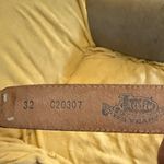 Justin Boots Justin Red & Black Leather‎ Western Belt Photo 4