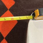 Minnie Rose  100% cashmere Y2K style sweater brown and orange ARGYLE Photo 7