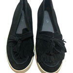 J/Slides Loafers Black Suede Platform Sneakers 10 Tassels Shoes Preppy Academia Photo 0