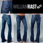 William Rast Vintage y2k  distressed Belle Flare Low Rise Blue Jeans boho western Photo 1