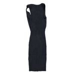 White Fox Boutique  - Rib Knit Twist Front Sleeveless Dress in Black Photo 2