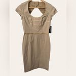 Zac Posen Khaki Eclipse Sheath Cocktail Dress Size 6 Photo 4