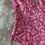 ZARA Pink Floral Corset Bodysuit Side Zipper Closure Size M Photo 6