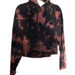 Aritzia  tna Red & Black Tie Dye Cozy AF Shrunken Hoodie Size XS. Photo 1