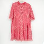 Johnny Was Womens Boho Festival Embroidered Floral Malfi Dress Size L Coral Photo 2