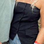 WAYF  berkley pinstripe top Photo 1