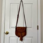 Antik Kraft  Brown Boho Tassel Crossbody Bag with Stud Trim Anthropologie Photo 1