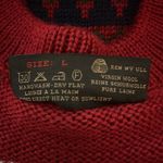 Nordstrikk Fair Isle Knit 100% Wool Norway Icelandic Cardigan Sweater Size Large Red Photo 9