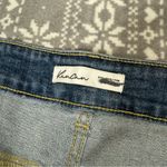 NWT KanCan High Rise Button Fly Cropped Jean Exposed Button Fly Size 22 Plus Blue Photo 8