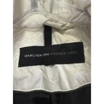 Marc New York  Andrew Marc Coat Womens Large White Down Puffer Parka Fur Hood Photo 2