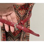 Signature Darby Women Sleeveless Fit & Flare Belted Dress Size 6P Multicolor Art Black Photo 3