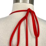 K Too Halter High Leg Slit Jersey Maxi Dress Red Size Large NWT Photo 13