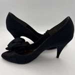 Life Stride Night Life By Womens Black Satin Pumps With Rose Detail Size 7 Photo 4