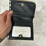 Jessica Simpson  Marissa Faux  Leather Fold Over Card Wallet Color Mink NWT Photo 3