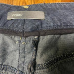 Vince . Dark Wash Lightweight Cropped Denim Jeans Cuffed Hem Luxe Size 12 Photo 7