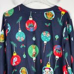 Disney 100 Soft Christmas Pajama Top Raglan Shirt Mickey Mouse Olaf Size XL EUC Photo 6