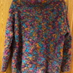 Vintage 1990s Compagnie Internationale Express Handknitted Curly Mohair Sweater Pink Photo 0