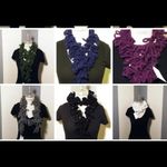 Brand new hand crocheted beautiful purple Boa scarf Photo 4