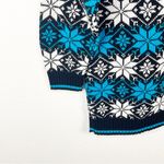 CLASSIC ESSENTIALS Vintage Long Sleeves Fair Isle Snowflake Crewneck Sweater Size M Photo 6