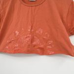 Gymshark x KK Fit Collab KK Twins Raw Crop Top earth Orange raw hem size XS Photo 7