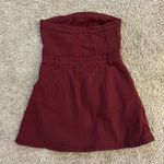 NWT Day + Moon Burgundy Strapless mini dress Sz M Red Size M Photo 1