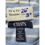 CHAPS Striped Tie Front Tunic Top Plus Size 2X Blue White Casual Summer Photo 2