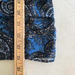 Dana Buchman Blue Paisley Tiered Tank Top Womens Size M Polyester Viscose Blend Photo 4