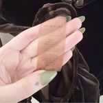 Maniere De Voir Bodysuit Sheer Brown Velvet Top Long Sleeves Photo 5