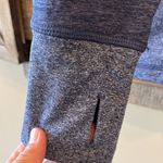 Avia Athletic Sport Shirt Drape Neck Top Blue Long Sleeve Womens Small Photo 3