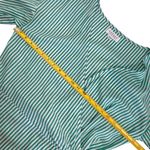 VELVET BY GRAHAM & SPENCER JAYEL COTTON STRIPE WRAP DRESS Green Size M Photo 10