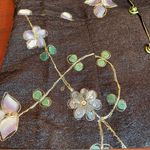 Shanghai Soho Oriental 100% Silk Asian Jacket 3D Sakura floral embroidered Sz M Black Size M Photo 7