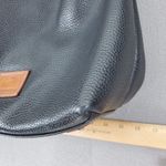 Dooney & Bourke Black Tan Pebbled Leather Patterson Paige Shoulder Hobo Bag Photo 3