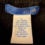 Delia's Vintage Y2K Off Center Zip-Up Cardigan size L Photo 5