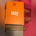 Lucy Activewear Lucy Tech Logo Flow Racerback Tank Pink Sz. M Moisture Wicking a Yoga Work-Out Photo 5