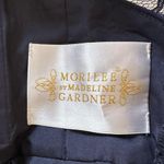 Mori Lee   Madeline Lace and Satin Bridesmaid Dress with V-Back Navy Blue 8 Photo 5