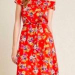 Anthropologie off the shoulder floral midi dress Photo 1