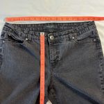 Nine West Women's 14 Bedazzled Black Jeans Straight Leg Stretchy Fit Denim Photo 5