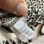 Venus beige & black leopard & cheetah print long sleeve mini sweater dress SZ S Photo 18