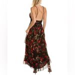 Rococo Sand Tiered Maxi Dress, Black Red Roses, Size XS New w/Tag $478 SOLD OUT Photo 7