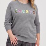Torrid Sequin CHEERS Pullover Crew Neck Sweater Holiday Women's Plus Size 2X Photo 0