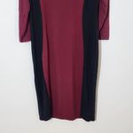 Yelete  Burgundy and Black Bodycon Dress NWT Size 2XL Oxblood Bodycon Dress Photo 2