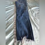 ZARA Jeans Size 8 Womens Skinny Mid Rise Dark Wash Blue Denim. Distressed. Photo 5