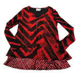 3/$15 LYNN RITCHIE vintage red and black blouse Photo 0