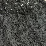 Vintage Nite Line Silk Halter Evening Gown Dress S Black Beaded Sequin Art Deco Photo 8