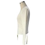 Free People  Intimidately Cream V-Neck Bodysuit Size XS Photo 2