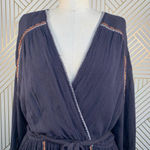 Free People  Delilah‎ Embroidered Minidress Blue Photo 3