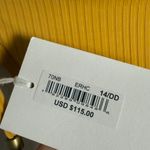 Vitamin A Elle Yellow Ribbed Classic Side Tie String Bikini Bottoms Size XXL Photo 9