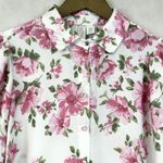 Joie  Womens Button Front Top Medium Romantic Floral Cottage Feminine Parisian Photo 1