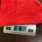 Evereve Women's Red Linen Blend High Waist Shorts - Size 26 Photo 12